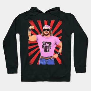 Macho Man Wrestling Vintage Fan Art Hoodie